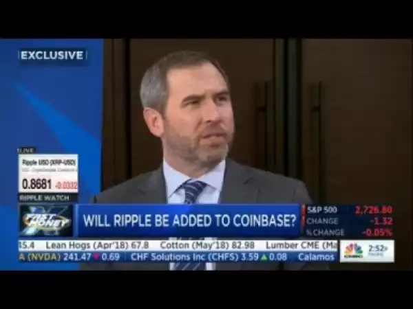 Video: Ripple CEO Bard Garlinghouse Interview Live, Fast Money
